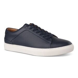 Alfani Dark Blue Leather Sneakers NWOB Size 10